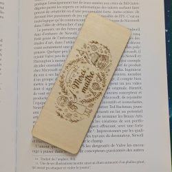 Marque page "Merci Maître"