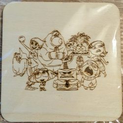 Sous-verre en bois "Vice-versa"